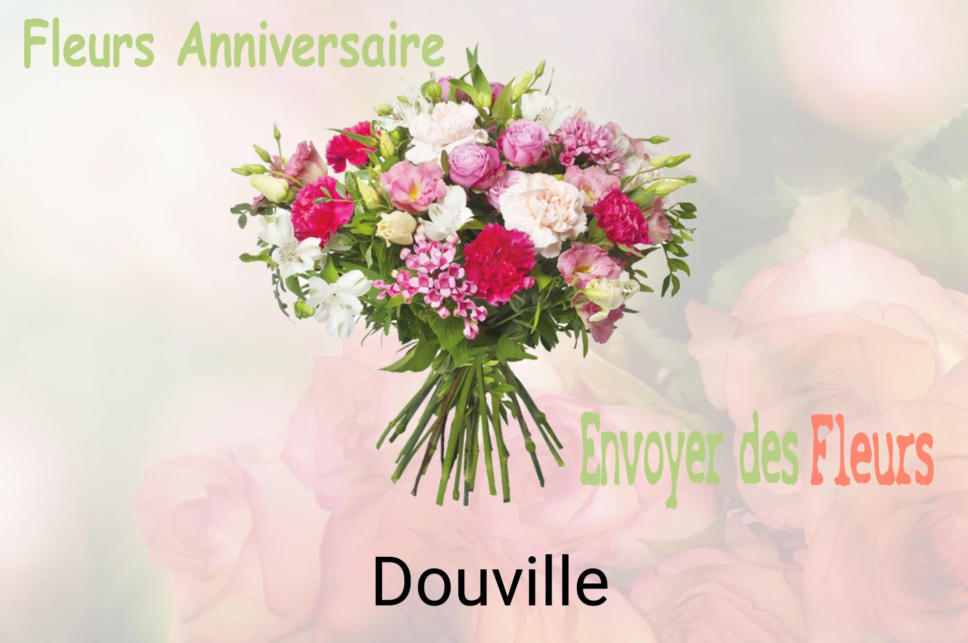 Bouquet de fleurs d’anniversaire livré à Douville